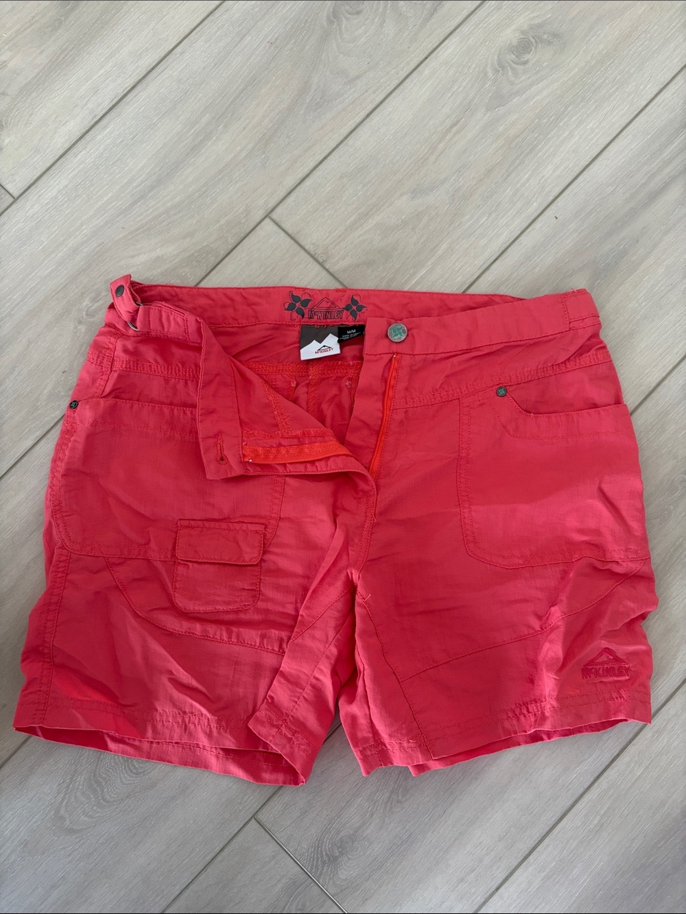 Red Women's Athletic Shorts - Lightweight Performance